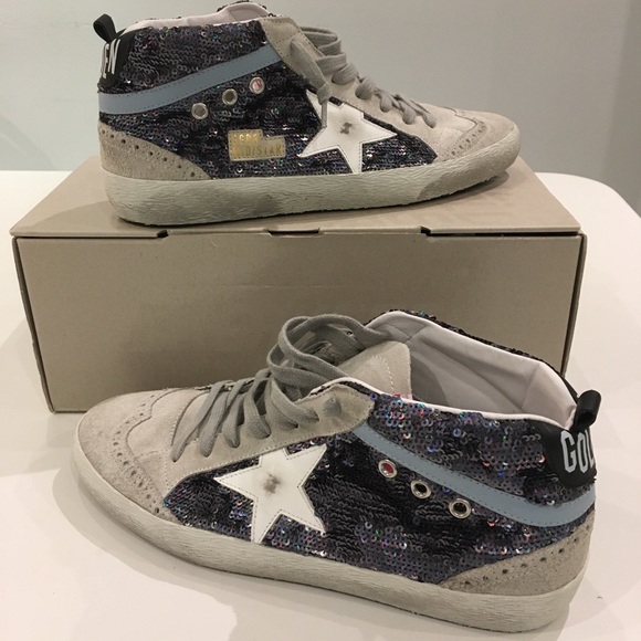 Golden Goose Mid Star Multi Paillettes/White NIB - Picture 4 of 9